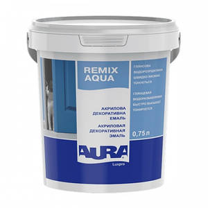 Емаль AURA Luxpro Remix Aqua акрилова водорозріджувана, 0,75 л