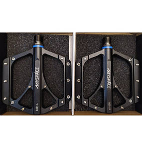 Педалі велосипедні MySpace Y JTB-021 Пром. підшипники, CR-MO вісь, чорний