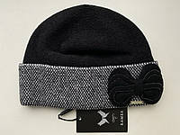 Елегантна в'язана вовняна шапка з бантом від Kamea Scarlet