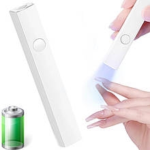 Лампа (ліхтарик)  Led 4 для сушіння нігтів (гелевих типс, верхніх форм, декору) - на акумуляторі та USB, 3 Вт.
