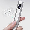 UV/LED лампа Led 7 для сушіння нігтів, верхніх форм, декору - на акумуляторі та магнітній підставці (срібна), фото 4