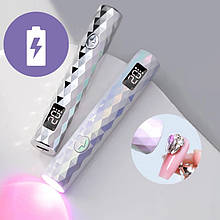 Лампа-ліхтарик Led 13 на акумуляторі для сушіння нігтів (гелевих тіпс, верхніх форм, декору), 3 Вт.