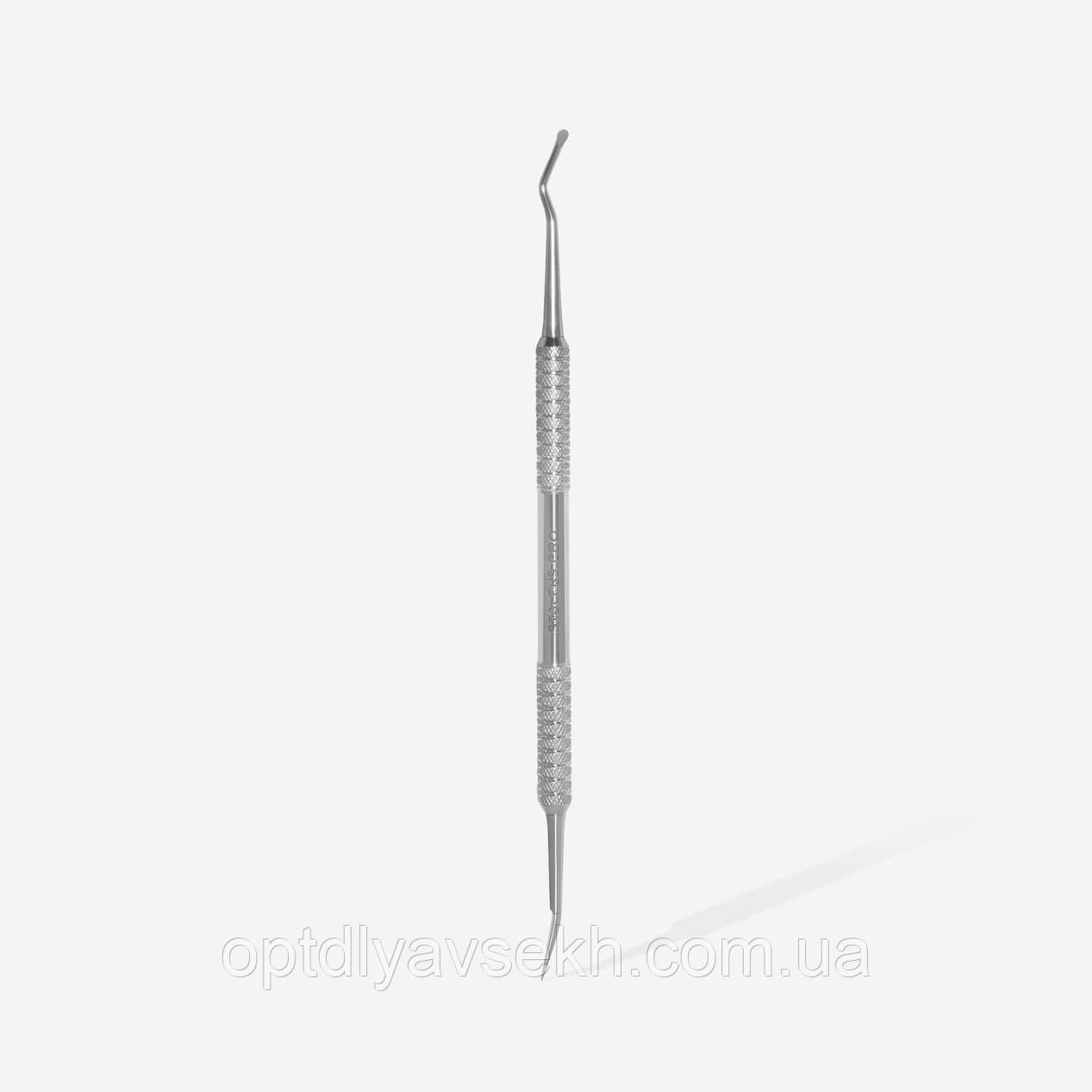 Лопатка педикюрна Staleks Pro Expert 20 Type 1 (кюретка «напівсфера» та піка) - синій, фото 1