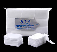 Безворсові серветки Nail Wipes (білого кольору) для манікюру