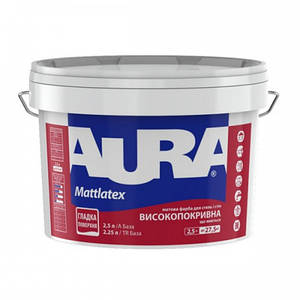 Фарба AURA Mattlatex TR латексна для стель і стін (матова), 2,25 л