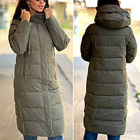 Пуховик Довгий Приталений р.44, 52 Caroles Фабричний Китай В наявності