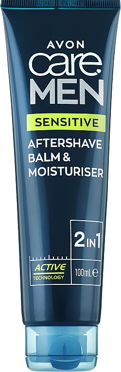 Бальзам-крем після гоління 2 в 1 Avon Care Man After Shave Balm Sensetive, 100 мл