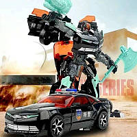 Захоплююча іграшка для хлопчика інтерактивний бойовий робот поліцейський трансформер автобот машинка зброя