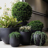 Бетонні вазони міні (діам. 26-52 мм) кашпо для квітів та кущів, для вулиці, саду, дачі та тераси, фото 3