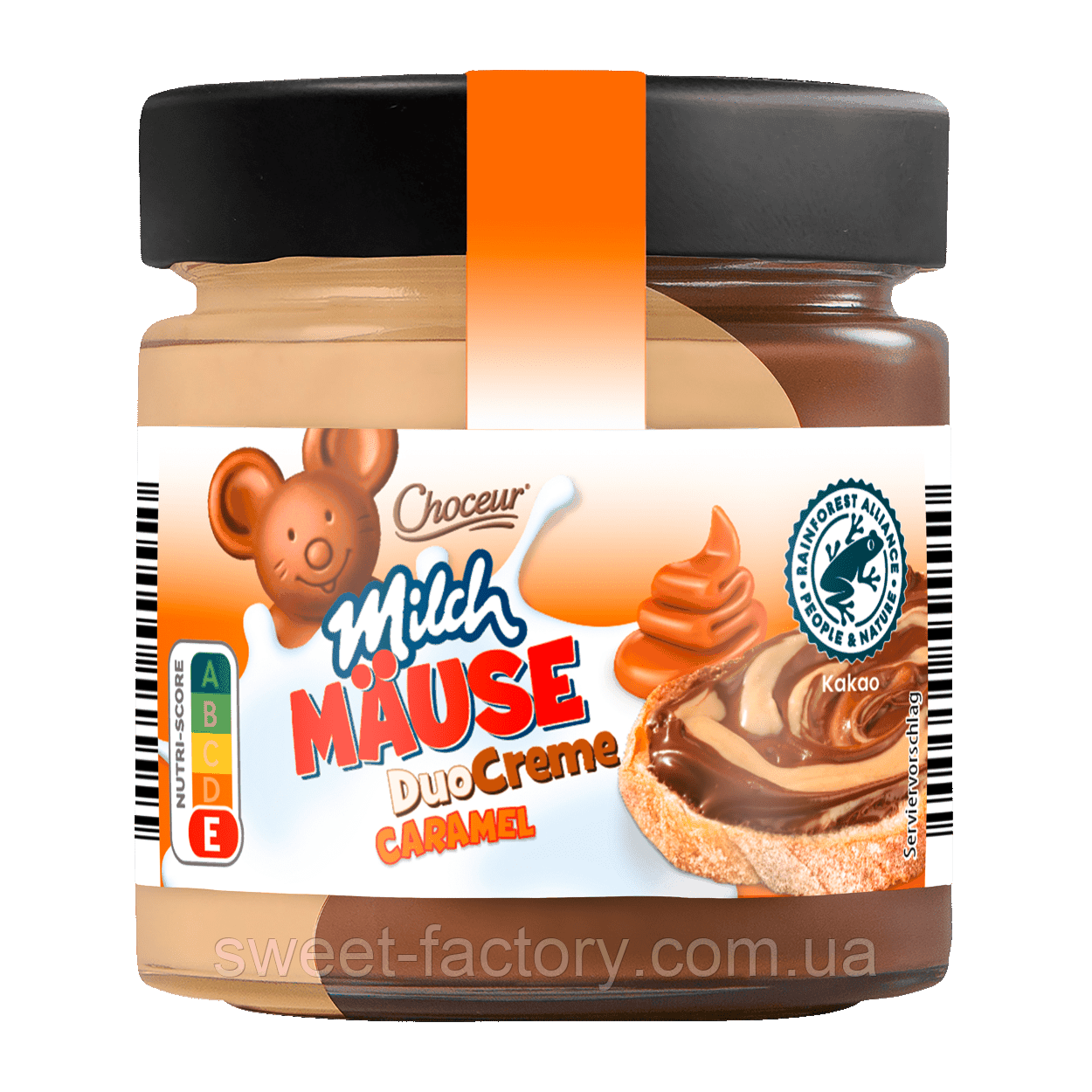 Шоколадний крем Choceur Milch Mause Duo Creme Сaramel 200g, фото 1