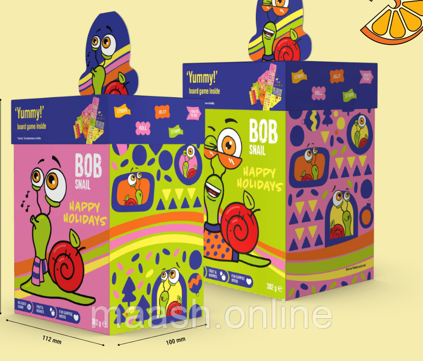 Великий Різдвяний Бокс Набір з іграшкою та грою Равлик Боб, 382 г, фото 1