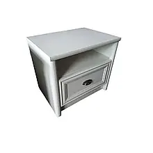 Тумба приліжкова в спальню з ДСП КОМ1S Салерно Білий Gerbor