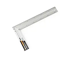 Кутник алюмінієвий по 2 шкали на 2х сторонах 30 см