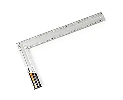 Кутник алюмінієвий по 2 шкали на 2х сторонах 35 см