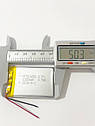 Акумулятор літій-іонний полімерний Li-Pol 503450 1000 mAh 3.7V 3.7Wh, фото 3