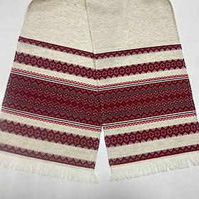 Рушник тканий під коровай з червоним орнаментом (1,80м.* 0,36м.)