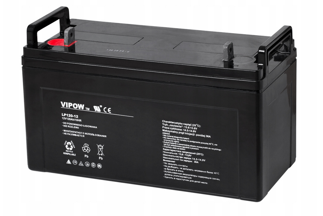 Гелевий акумулятор 12V 120Ah Vipow UPS