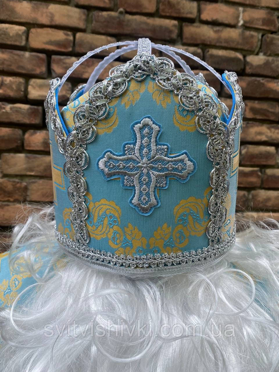 Шапка сценічна з бородою "Святий Миколай"