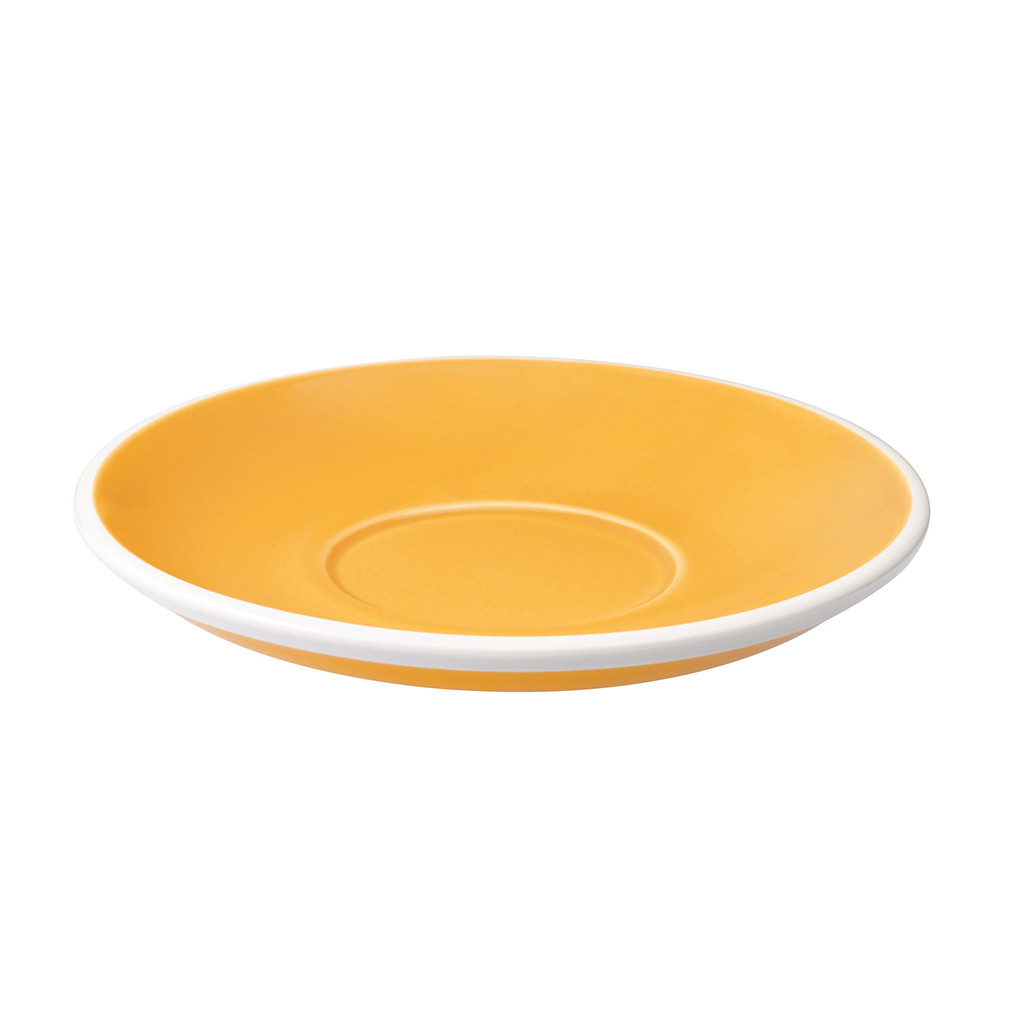 LOVERAMICS EGG Блюдце до чашки Латте (жовте) 15,5 см