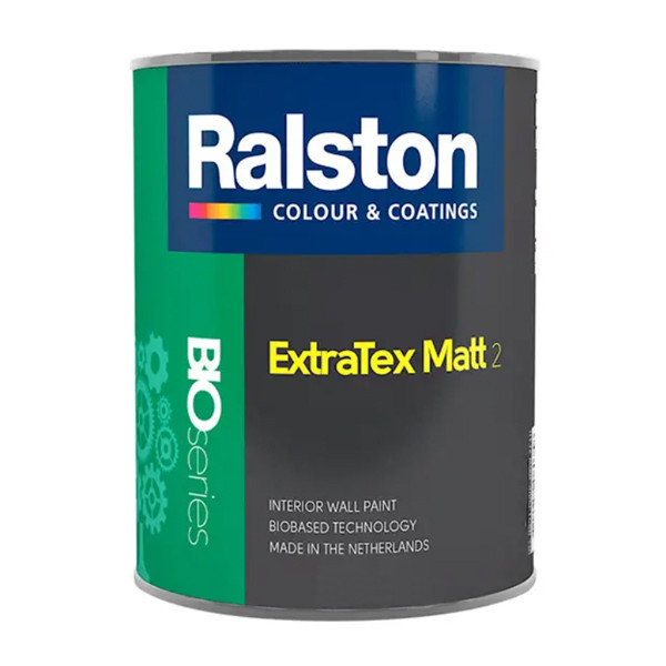 Фарба RALSTON Extra Tex Matt 2 W/BW для внутрішніх робіт, 1 л