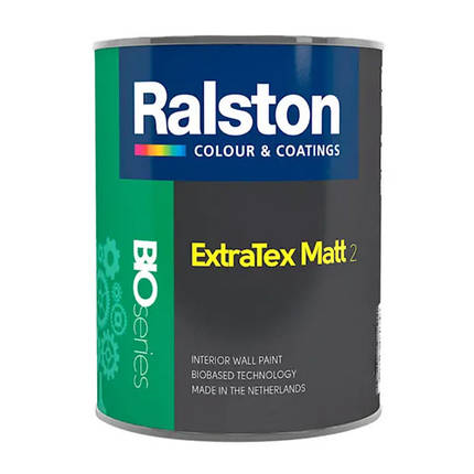 Фарба RALSTON Extra Tex Matt 2 W/BW для внутрішніх робіт, 1 л, фото 1