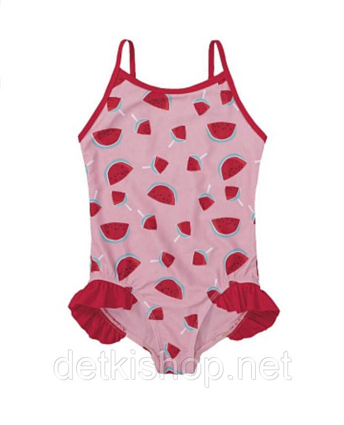 Дитячий рожевий купальник для дівчинки кавунчики