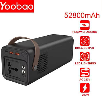 Power Bank 46200mAh PD65W QC3.0 AC 220V