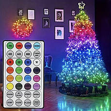 Розумна гірлянда світлодіодна новорічна LED RGB Bluetooth "Smart роса" на 10 м 7953, різнокольорова, фото 3