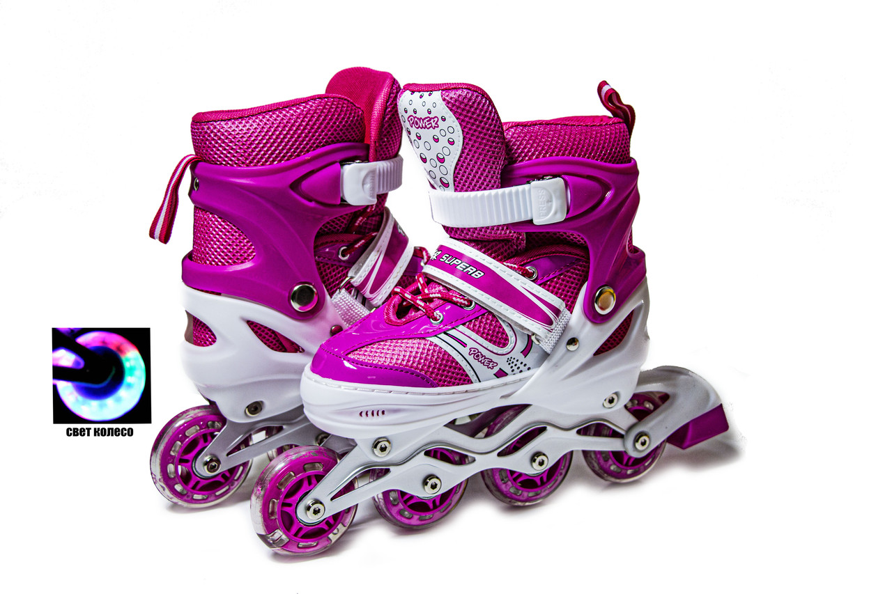 Ролики Superpower Pink розмір 38-42