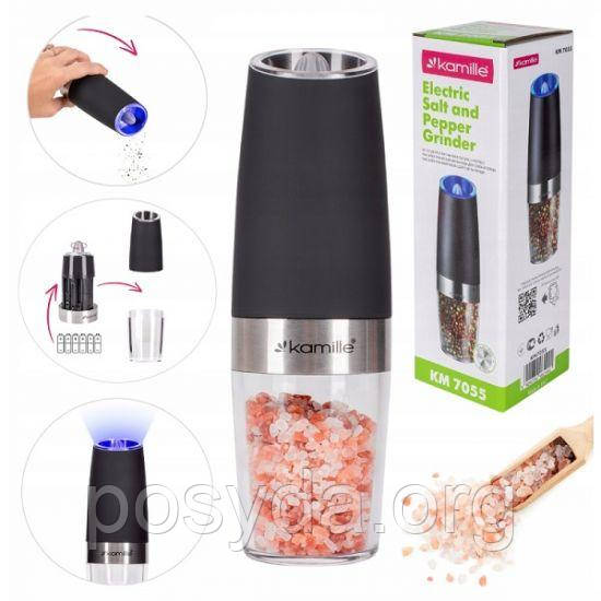 Млин для спецій електричний Kamille 7055, фото 1