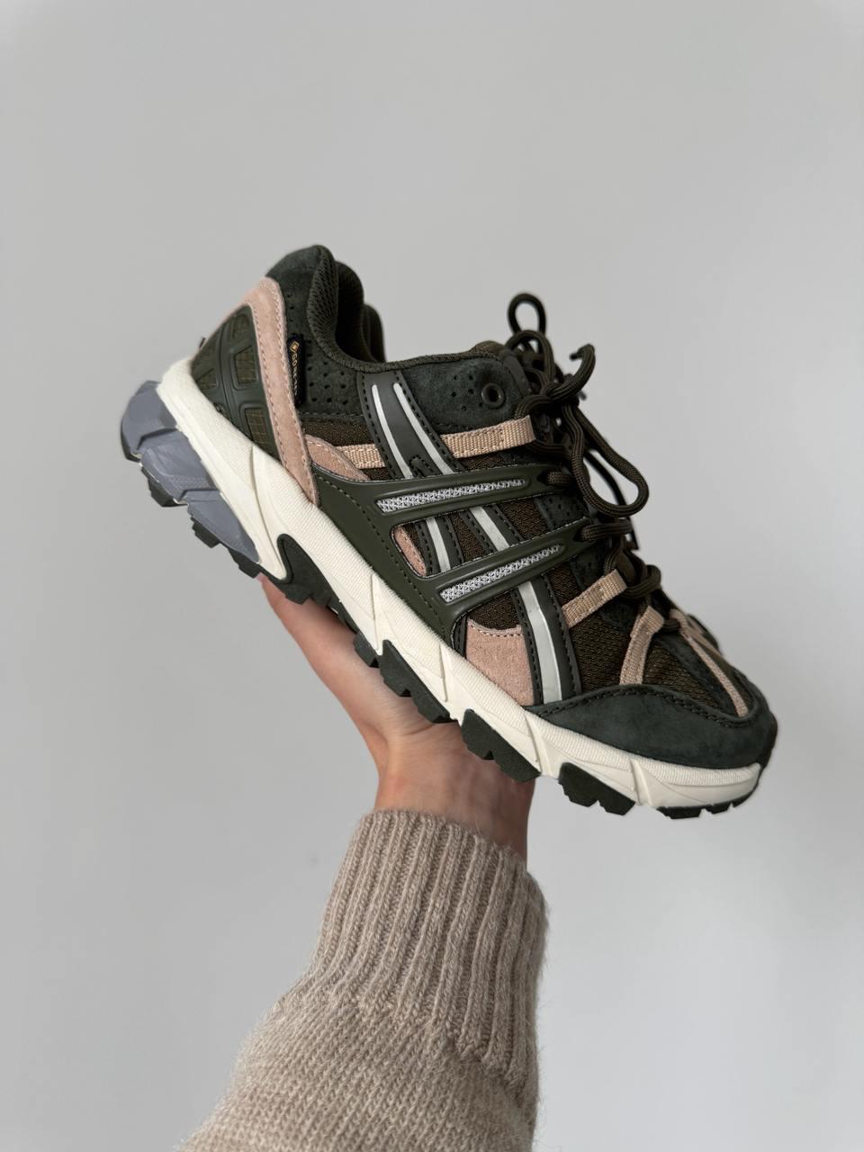 Кросівки чоловічі хакі зимові Asics Gel-Sonoma Khaki Beige Gore-Tex Winter Termo (18994), фото 1