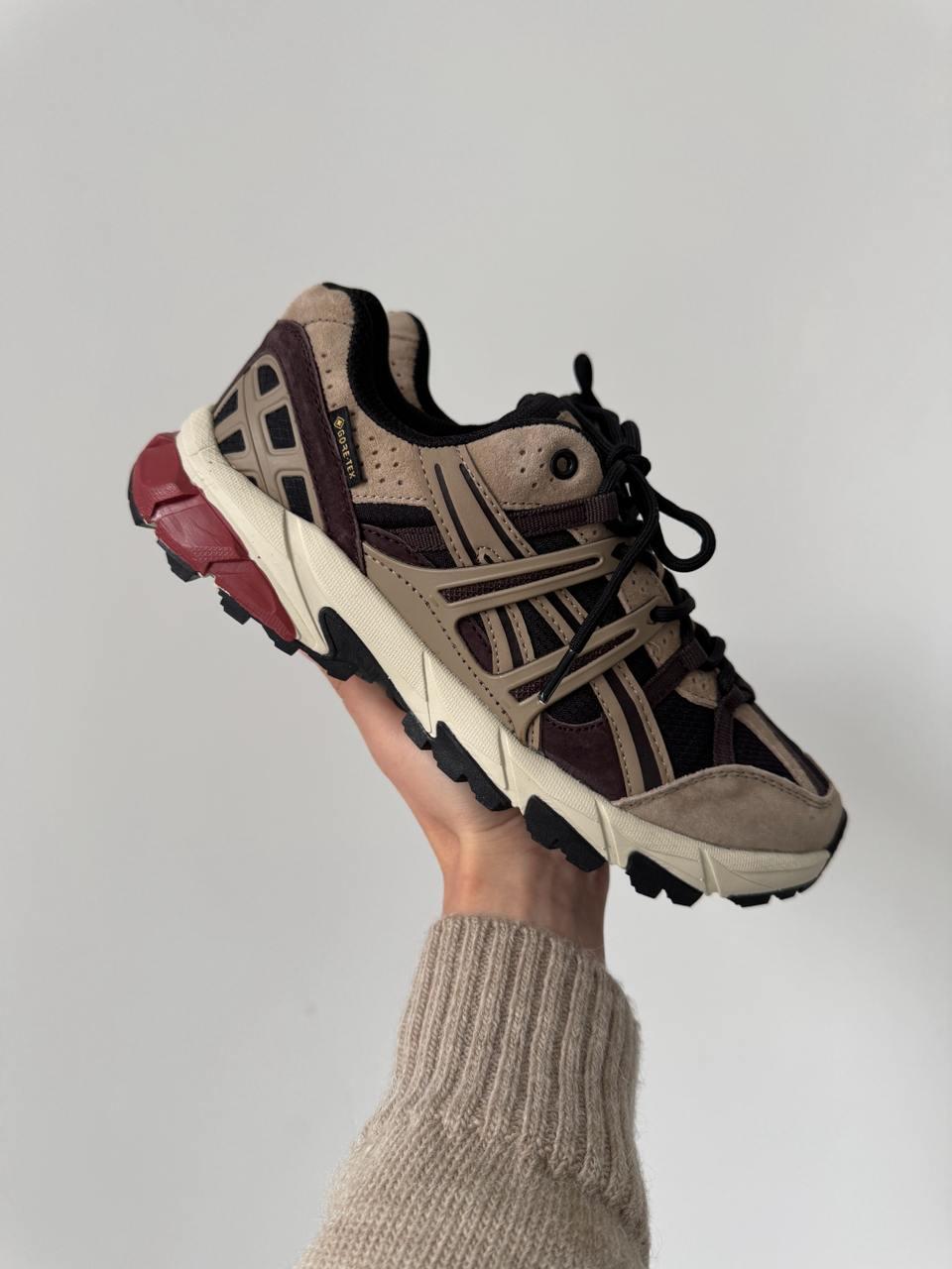 Кросівки чоловічі бежеві зимові Asics Gel-Sonoma Gore-Tex Beige Bordo Winter Termo (19025), фото 1