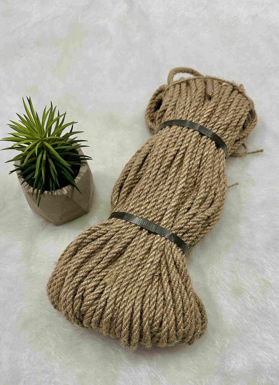 Шнур джутовий 6мм, за 1 намотку = 50м, фото 1