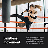 INAIRS сумісні з AirPods Pro (розмір M) - 4 пари пінних накладок, ізоляція шуму, фото 4