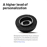 INAIRS сумісні з AirPods Pro (розмір M) - 4 пари пінних накладок, ізоляція шуму, фото 5