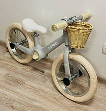 Біговел K8, 14" з кошиком Сірий