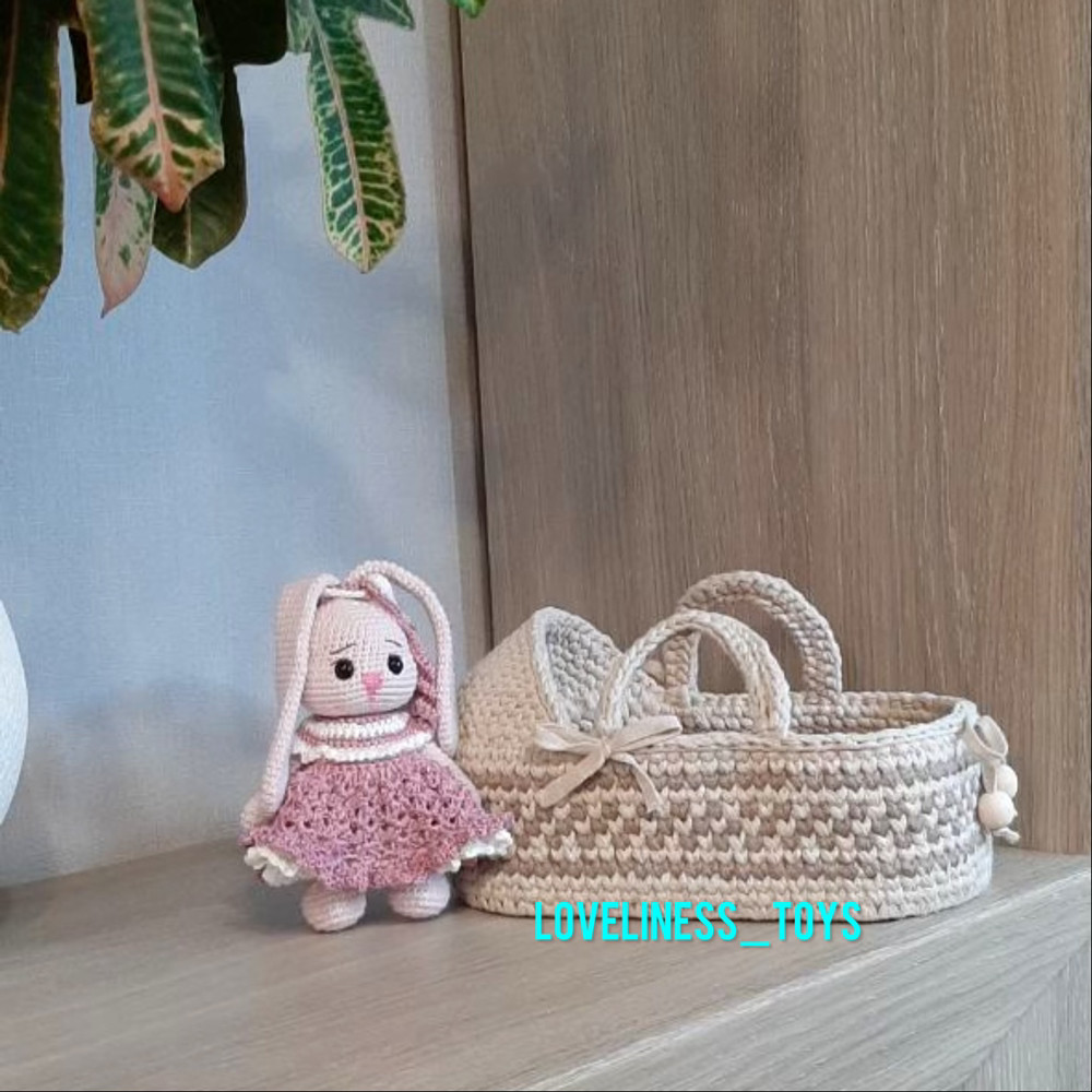 Люлька для ляльки або іграшки, переноска для ляльки або іграшки кольорова (+потель у подарунок)