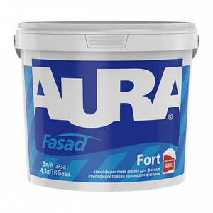 Фарба AURA Fasad Fort атмосферостійка дисперсійна, 5 л