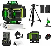 КОМПЛЕКТ: 2 АКБ + Штатив 1м + Лазерный уровень HILDA 4D 16 линий с дисплеем заряда