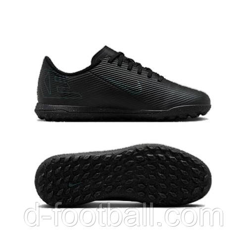 Дитячі сороконіжки Nike Mercurial JR Zoom Vapor 16 Club TF FQ8287-002, Чорний, Розмір (EU) — 38.5, фото 1