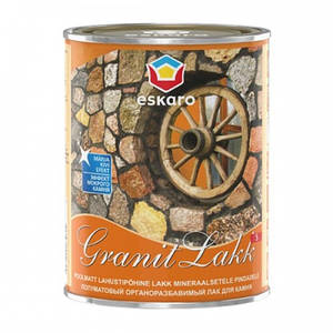 Лак ESKARO Granit Lakk S зносостійкий для каменю (напівматовий), 1 л