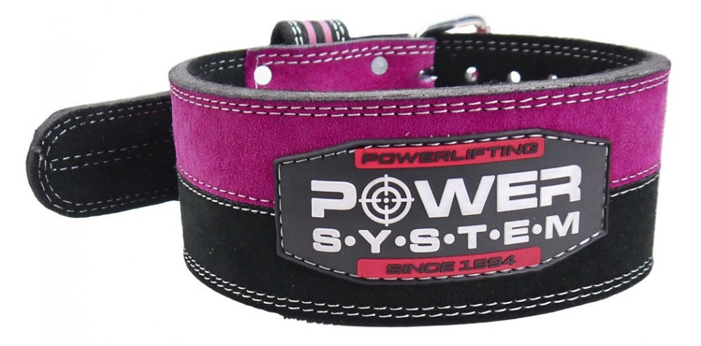 Пояс для важкої атлетики Power System PS-3850 Strong Femme Black/Pink S