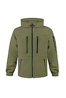 Кофта флісова з капюшоном, олива, тактичний
