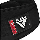 Пояс для важкої атлетики RDX RX3 EVA Curve неопреновий Black M, фото 7