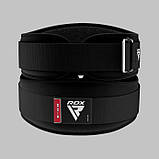 Пояс для важкої атлетики RDX RX3 EVA Curve неопреновий Black M, фото 9