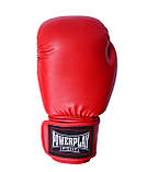 Боксерські рукавиці PowerPlay 3004 Classic Червоні 12 унцій, фото 2