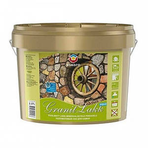 Лак ESKARO Granit Lakk декоративний акриловий лак для каменю (напівматовий), 2,37 л