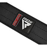 Пояс для пауерліфтингу RDX RD1 шкіряний Black M, фото 4