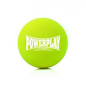 Масажний силіконовий м'яч PowerPlay PP-4354 Silicone Lacrosse Ball (6.3см.) Зелений