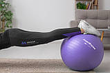 М'яч для фітнесу (фітбол) Power System PS-4013 Ø75 cm PRO Gymball Purple, фото 6